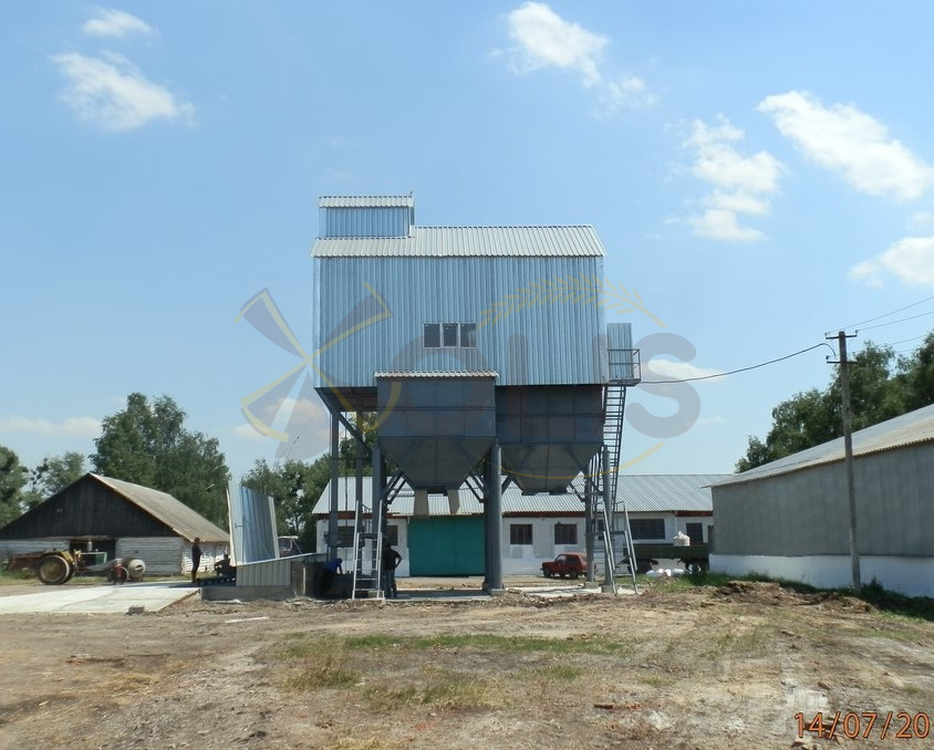 Установлення зернового сепаратора ЛУЧ ЗСО-150 при будівництві ЗАВ
